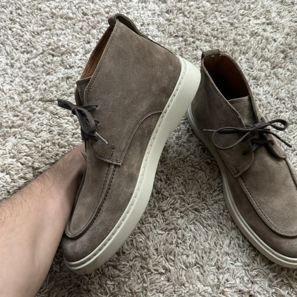 Allen Edmonds Harris Chukka Boots Lace Up Leather Suede Sneakers Men’s Size 8 D